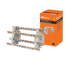 Распределительные блоки на DIN-рейку серии РБ 4-х полюсные