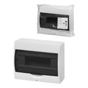 Щит ЩРН-П-12 модулей, навесной, пластик, белый, дымчатая дверца, без шин, IP41 TDM