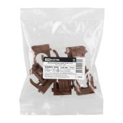 Крепеж-клипса для трубы 20 мм (10 шт) «ЭКО» (венге) TDM