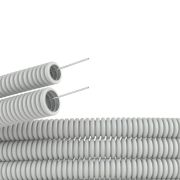 Труба ПВХ гофро c протяж.d20мм серая (100м) ДКС 91920