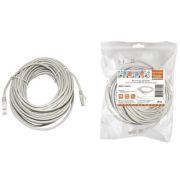 Патч-корд народный U/UTP Cat 5e 4PR 24AWG PVC, литой 20 м, серый