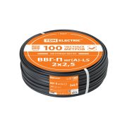 Кабель ВВГ-П нг(А)-LS 2х2,5 ок(N)-0,66 ГОСТ (100м) TDM