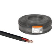 Кабель для видеонаблюдения КВК-П-2 2х0,5 мм² (200м), для наружной прокладки, черный «VISION» TDM