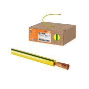 Провод ПуГВнг(А)-LS 1х0,75 ГОСТ в коробке (200м), желто-зеленый TDM