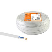 Провод ПГВВП 2х2,5 ГОСТ (100м), белый TDM