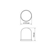 Рассеиватель для светильника НСП 02 100 Вт TDM