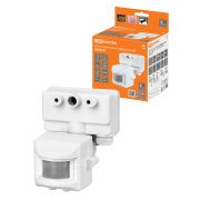 Датчик движения  на прожектор ДДПр-01 (белый) 1100Вт, 5-480с, 12м, 5+Лк, 120гр, IP44, TDM