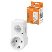 Датчик движения  розеточный  ДДР-01 1200Вт, 10-420с, 2-9м, 3+лк, 120гр,  IP20, TDM