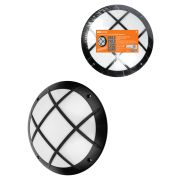 Светильник НБУ 05-60-008 «Мегас 2» черный с решеткой IP64 TDM