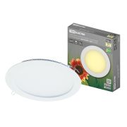 Светильник ультратонкий встраиваемый светодиодный «Даунлайт» СВО (белый) 12 Вт 3000К TDM