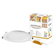 Светильник ультратонкий встраиваемый светодиодный «Даунлайт НАРОДНЫЙ» СВО п (белый) 3Вт 4000К