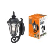 Светильник садово-парковый «Вена» 60 Вт, вверх, алюм., прозрачное/черный, Е27, TDM