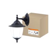 Светильник Прага Эл-11-71-1 60 Вт Е27 настенный вниз черный, прозрачный плафон TDM