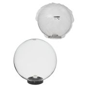 Светильник НТУ 03-100-401 шар d=400 мм IP54 (прозрачный ПММА, основание плоское ПК 145, Е27) TDM