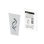 Стекло матовое с зеркальным рисунком «Параграф» (комплект 4 шт.) для светильников НБУ, НТУ, НСУ четырехгранник TDM