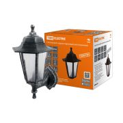 Светильник садово-парковый НБУ 06-60-001 шестигранник, настенный, пластик, расс.пластик, серебро TDM