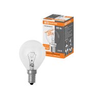 Лампа накаливания «Шар прозрачный» 40 Вт-230 В-Е14 TDM