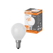 Лампа накаливания «Шар матовый» 60 Вт-230 В-Е14 TDM