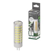 Лампа светодиодная G4-5 Вт-230 В-6500 К, SMD, 16x55 мм TDM