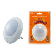 Ночник «Хамелеон»  D 75  с выключателем,белый, 0,5 Вт, 220 В TDM