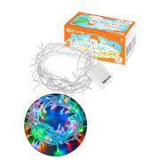 Гирлянда новогодняя  светодиодная, СГ 100, 220 В, многоцветная, 5 м, 8 режимов  TDM