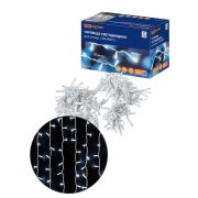 Гирлянда светодиодная «Занавес» 2х3м, 600LED, 6500К, бел. шнур, посл. подкл, IP65, 250 В, TDM