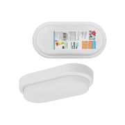 Светодиодный светильник LED ДПП 3801 18Вт 6500К IP65 белый овал 196*97*57 мм Народный