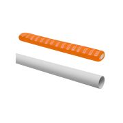 Труба гладкая жесткая ПВХ d 16 (104 м) длина 2 м индивид. штрихкод, серая TDM