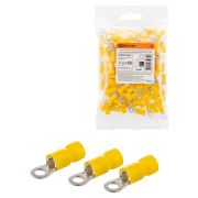 Наконечник кольцевой изолированный НКИ с легким вводом проводника 6,0-4 (100 шт.) TDM