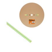 Термоусаживаемая трубка ТУТнг 6/3 желто-зеленая (100 м/ролл) TDM