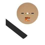 Термоусаживаемая трубка ТУТнг 12/6 черная (100 м/ролл) TDM