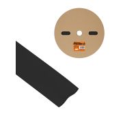 Термоусаживаемая трубка ТУТнг 30/15 черная (50 м/ролл) TDM