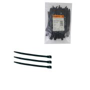 Кабельный хомут с горизонтальным замком (не разъемный) КСГ 6х180 черный (100 шт) TDM