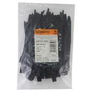 Кабельный хомут с горизонтальным замком (не разъемный) КСГ 9х260 черный (100 шт) TDM