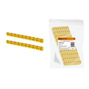 Маркер наборный - символ «N» желтый 4 мм2 (100 шт.) TDM