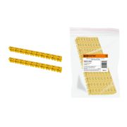 Маркер наборный - символ «C» желтый 4 мм2 (100 шт.) TDM