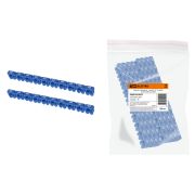 Маркер наборный - символ «6» голубой 6 мм2 (100 шт.) TDM