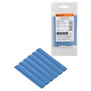 Набор трубок термоусаживаемых, не поддерживающих горение, клеевых, длиной 10 см ТТкНГ(3:1) «Моноцвет, синий 12,7/4,3 TDM»