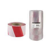 Лента сигнальная, оградительная, красно-белая (упак. 5 шт.) ЛСО-75х200 TDM