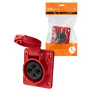 Розетка 414 скрытая 3Р+РЕ 16А 380В IP44 TDM