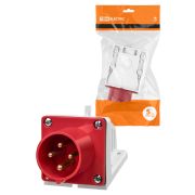 Вилка 514 стационарная 3Р+РЕ 16А 380В IP44 TDM