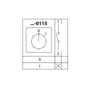 Кулачковый переключатель КПУ11-25/0115 (0-1 1р) TDM