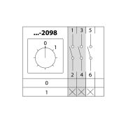 Кулачковый переключатель КПУ38-63/2098 (0-1 3р) TDM