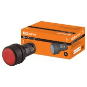 Кнопка SB7-CA45 с возвратом, 1НО+1НЗ, d22 мм, красная, IP54 TDM