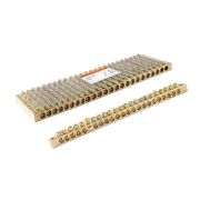 Шина «N» нулевая 6х9мм 24/2 (24 группы/крепеж по краям) TDM