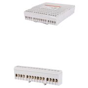 Шина «L» «фаза» в сером изоляторе на DIN-рейку 6x9мм 12 групп TDM