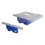 Шина «N» нулевая с изолятором на DIN-рейку 6x9мм стойка бол. 24 группы никелированная TDM