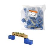 Шина «N» нулевая 6х9мм на двух угл. изоляторах 6 групп TDM