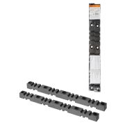 Изолятор шинный плоский ИШП 4П для шин 10  и 10/20 мм, длина 458 мм межшинное расстояние 115 мм TDM