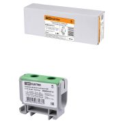 Клемма вводная силовая КВС 6-50 кв.мм. зеленая TDM